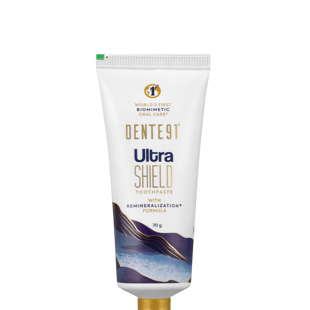 Dente91 Ultra Shield Toothpaste with Remineralization+ Formula| 2X Remineralization within 8 days of use*| Pack of 1, 70g-image-4
