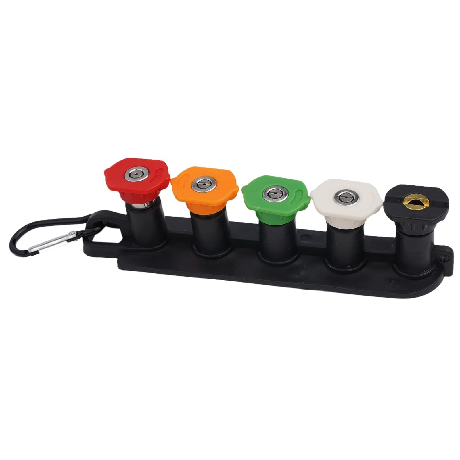 KiraKira Kit de varita de extensión de presión para lavadora con 5 puntas, adaptador de conexión rápida de 1/4 pulgadas, arandelas eléctricas de latón resistente y plástico