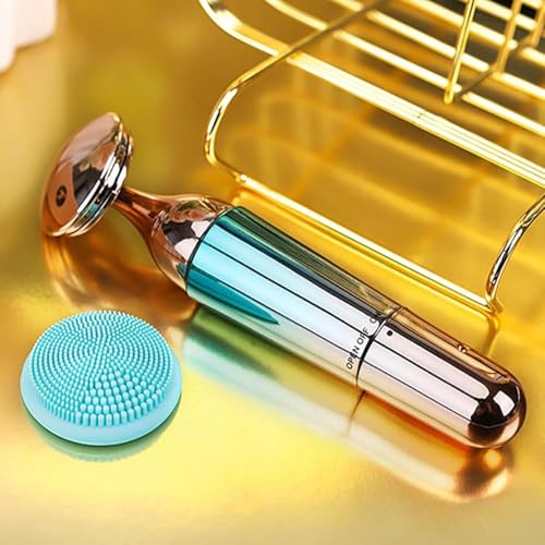 Image of UCRAVO 3 in 1 Electric Face Massager for Glowing Skin, Vibration Skin Care Tool for Glowing, Firm & Youthful Facial Cleansing Brush, Anti-Ageing Device, Lifting Skin Tightening Tool for Women & Men