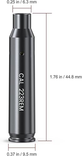 Vista 11 de Feyachi Bore Sight 9MM/223 5.56/12GA Red Dot Laser Zeroing Bore Sighter Pistol Laser Boresighter with 3 Sets Latón