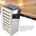 Sauna Heater, 3.6KW 110V Internal Control Temperature Adjustable Stainless Steel Electric Sauna Stove, High Heating Efficiency Electric Sauna Heater for Home Hotel Use