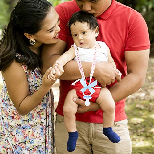 Toddmomy 20 Pçs Mini Chupetas De Chá De Fraldas Mini Chupetas De Bebê Em Acrílico Laço Para Decoraçã