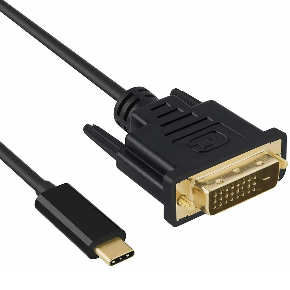 Cavo USB-C a DVI 4K 30Hz Compatible con MacBook Pro 2017-2020, Surface Book 2, Dell XPS 13, Galaxy S10