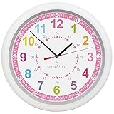 ✅ MIT EINEM LAUTLOSEN UHRWERK FÜR RUHIGEN GESUNDEN SCHLAF – Die Kinder-Wanduhr verfügt über ein LAUTLOSES Uhrwerk der neuesten Generation, damit der Schlaf nicht gestört wird