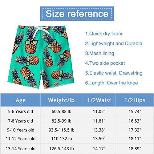 Alisister Little Boys Swim Trunks Size 8 Kids Usa Flag American Striped Star Beach Board Shorts Novelty Swimwear Quick Dry Funny Bathing Suit Mesh Lining Summer Hawaiian Clothing 7 Year Old Blue #TOP6