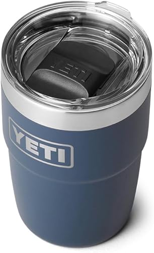 Miniatura 9 de YETI Rambler - Vaso apilable de acero inoxidable con tapa MagSlider, 8 onzas, color carbón