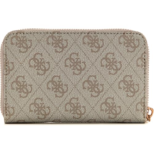 Guess Laurel Slg Medium Zip Around Wallet Bone Logo - 2