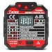 NEW Advanced With voltage display GFCI Outlet Tester 48-250V Power Socket Automatic Electric Circuit Polarity Voltage Detector Wall Plug Breaker Finder TA106B