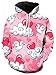 Silver Basic Fille Licorne Sweat à Capuche Sirène Arc en Ciel Capuche Sweat-Shirts à Capuche avec Empreinte Enfants Pull 2XL,Amour Nuages Pigeons-1