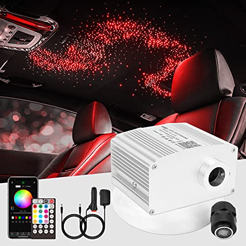 Flash Sale CHINLY 10W Twinkle 200pcs 0.03in 6.5ft RGBW Bluetooth LED Fiber Optic Headliner Light Kit,APP/Remote Music Mode fiber optics Star Ceiling Light Kit+Adapter+Cigarette Lighter,for Headliner/Home Theater New Deal CHINLY 10W Twinkle 200pcs 0.03in 6.5ft RGBW Bluetooth LED Fiber Optic Headliner Light Kit,APP/Remote Music Mode fiber optics Star Ceiling Light Kit+Adapter+Cigarette Lighter,for Headliner/Home Theater