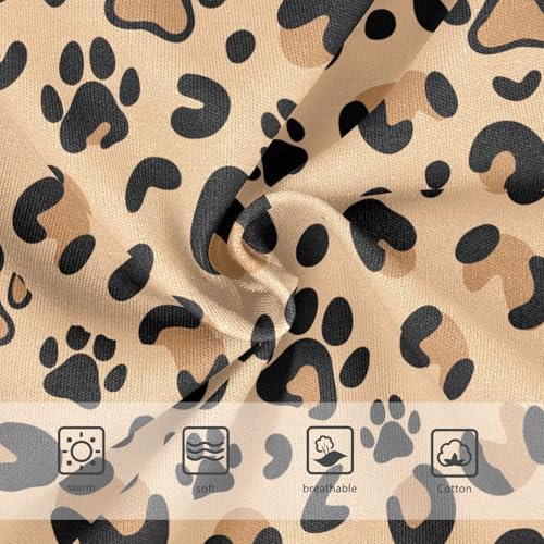 Girls Underwear Soft Cotton Leopard Paw Print Kids Panties in Sizes 2/3t, 4t, 5t, 6 and 83