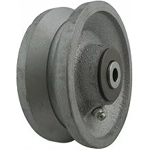 V-Groove Track Wheel,4" Wheel Dia.