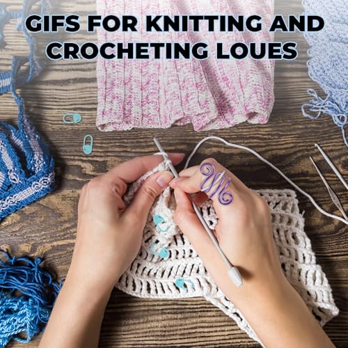 Image of TESEAS 2Pcs Crochet Ring + 100Pcs Stitch Markers Adjustable Crochet Tension Rings for Finger Handmade Open Yarn Guide Crocheting Rings Knitting Accessories with Box,The Ideal Aid to Knitting Supplies
