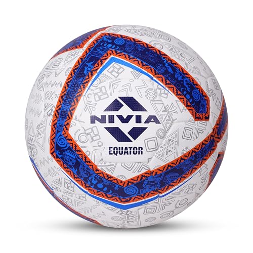 Equator Football, Match Ball, 32 Panels, Durable & Soft PU Leather Cover, Butyl Threadwounded Bladder, FIFA Quality, Made for Tournaments, to Play on 