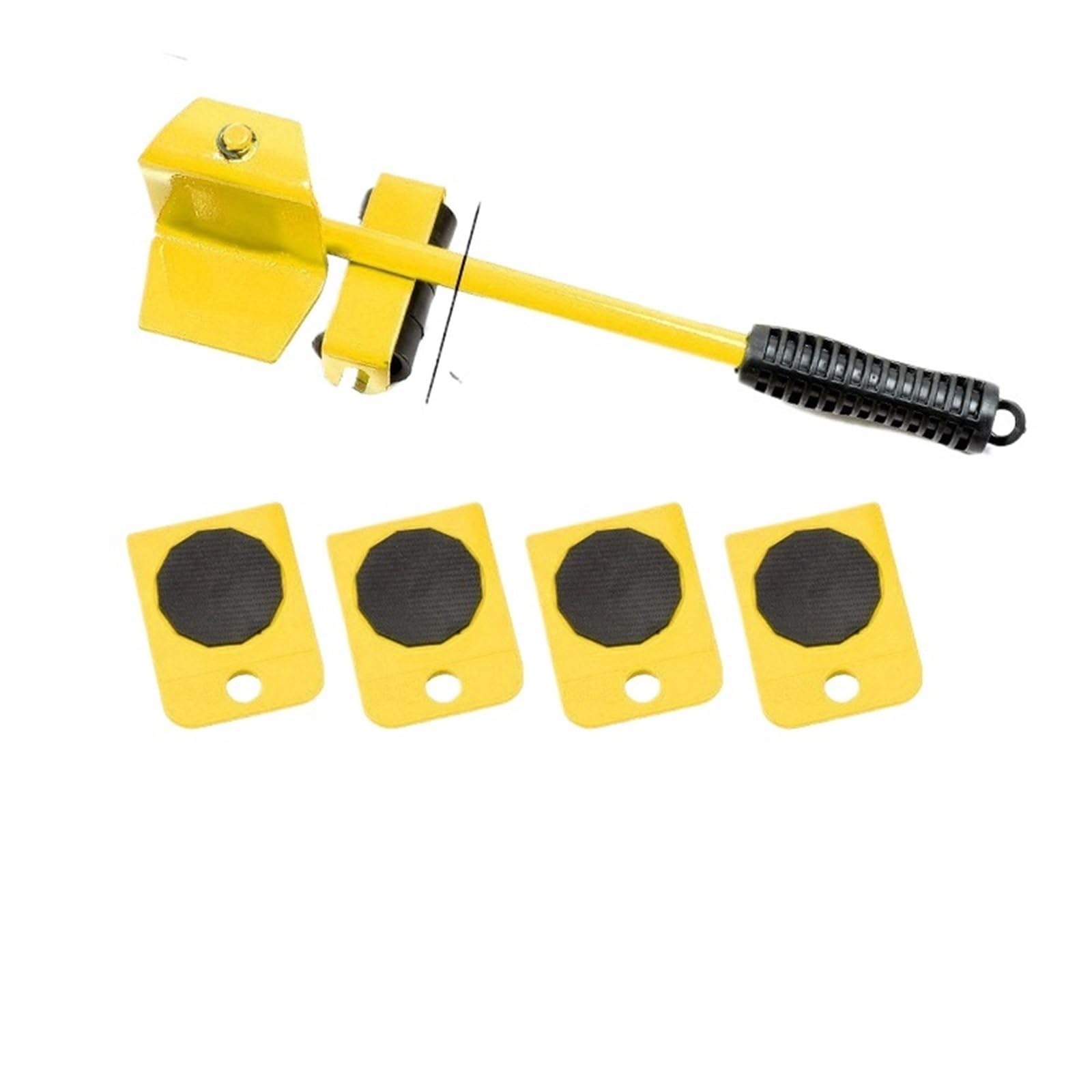 Caster Wheels, Furniture Mover Tool Set Heavy Stuffs Moving Roller with Bar Furniture Mover Lifter with Wheels Professional Moving Tools(Giallo)