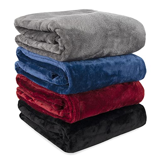 Polar Fleece Blanket For Bunny Rabbits, Couch, Bed, Chair Kids, Adults, Pets Twin Size Soft Cozy Reversible 50X60 Polar Fleece Blanket Throw (Brick Red) #TOP5