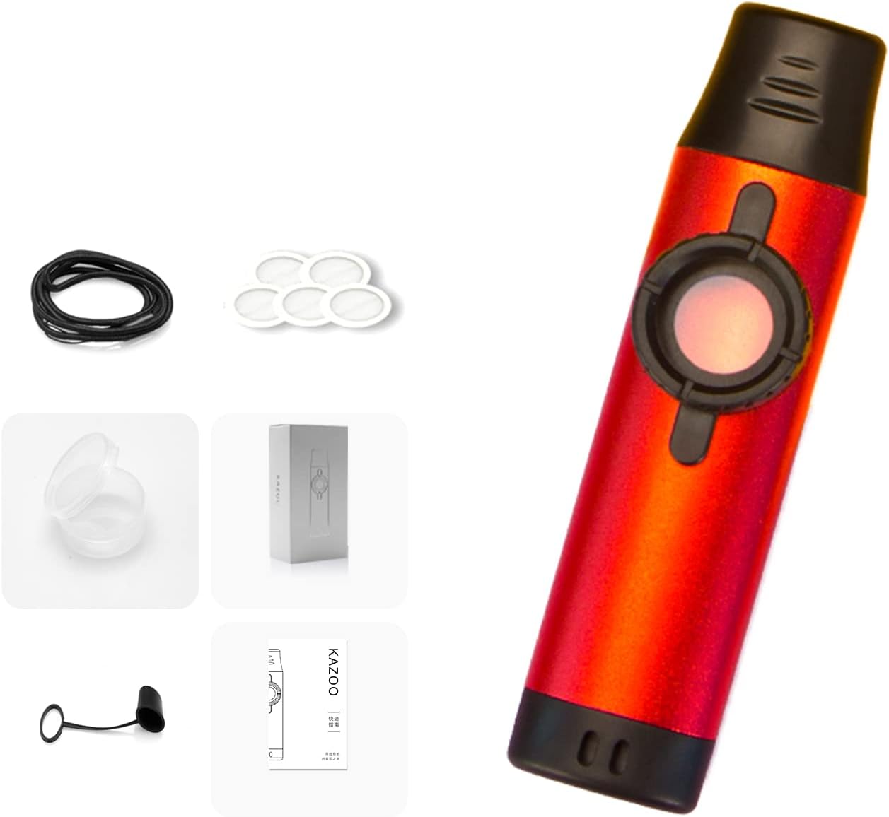 Amazon.co.jp REOSO カズー マルチカラー Kazoo アルミ製カズー 振動膜5枚付き 鼻歌 独奏できる笛楽器 バンド