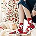 ForBaysy Fun Novelty Christmas Socks Xmas Holiday Casual Crew Socks For Unisex,Santa Claus Fun Socks For Women 4PACKS