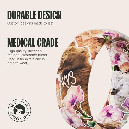 Groove Life with Katie Van Slyke Ring - Breathable Silicone Wedding Rings for women, Lifetime Coverage, Unique Design, Comfort Fit Ring2