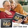 KYRAKO Fathers Day Gift for Dad from Daughter, Son, Kids - What I Love about Dad Book, Fill-in-the-Blank Book for Dad: Fun Prompt Notebook to Share Memories, Thoughtful Birthday Present & Keepsake
