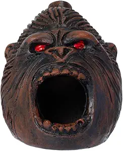 Aztec Death Whistle, Up To125+ Decibels Loud Real Screaming Silbato Azteca Death Whistles Loudest Authentic Human Ehecachichtli Sounding Screams Aztec War Whistle Halloween Costumes Gift (Brown)