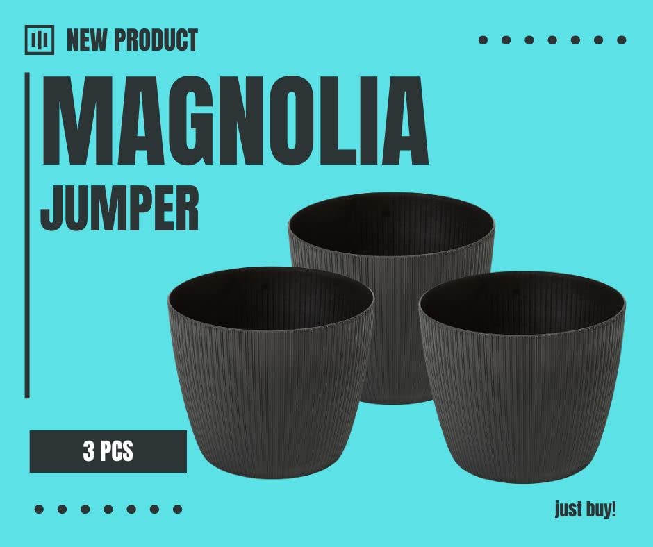 Lamela Vaso da fiori ecologico per erbe aromatiche | Magnolia Jumper | Supporto per davanzale per balcone e giardino | Decorazione per la casa | Mix! Match! Play! ( 190 mm, Verde