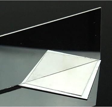 304 Stainless Steel Plate, Mirror Polished Treatment, Metal Raw Material, Used for Home Decoration, Size 100mm X 100mm, Thickness Optional, 1pc.(Thick:0.5mm 5pcs)