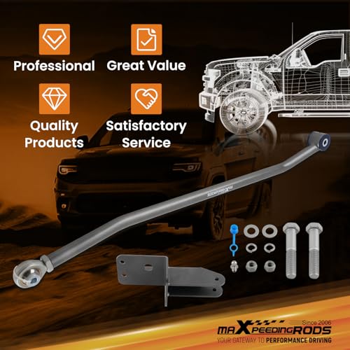 maXpeedingrods Adjustable 4-6.5" Lift Front Track Bar for Jeep Cherokee XJ 1984-2001, Panhard Rod w/Relocater Bracket by maXpeedingrods - Used condition - Image 9
