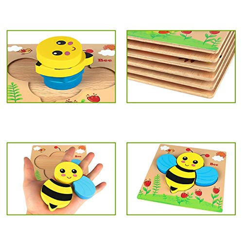 Juguetes Ninos 1 Ano 2 3 4 5 6 Anos Navidad Juguetes Montessori Regalo De Cumpleanos Dibujo De Animal Colorido Con Placa Puzzles De Madera Educativos Para Bebe Felly Juguetes Bebe