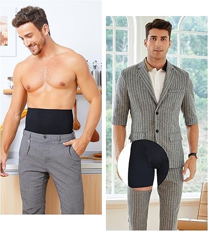 Image of Tummy Tucker Men Shapewear for Control Seamless High Waist Slimming Underwear Body Shaper Boxer Stomach Fitness for Exercise & Workout Briefs