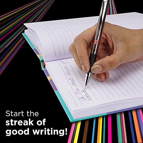 Image of Cello Aspro Mavro Ball Pen Set (Bulk Pack of 50 pens with Stand- Assorted) Streak Ball Pen - Pack of 10 pens