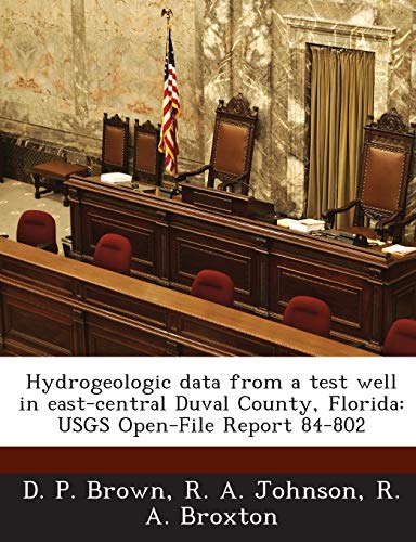 Hydrogeologic Data from a Test Well in East-Central Duval County, Florida: Usgs Open-File Report 84-802