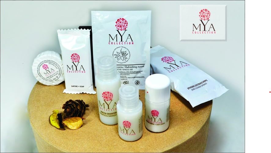 Bagnodoccia Shampoo in bustina monodose 10 ml Confezione 50 pezzi Linea Cortesia Hotel Mya collection