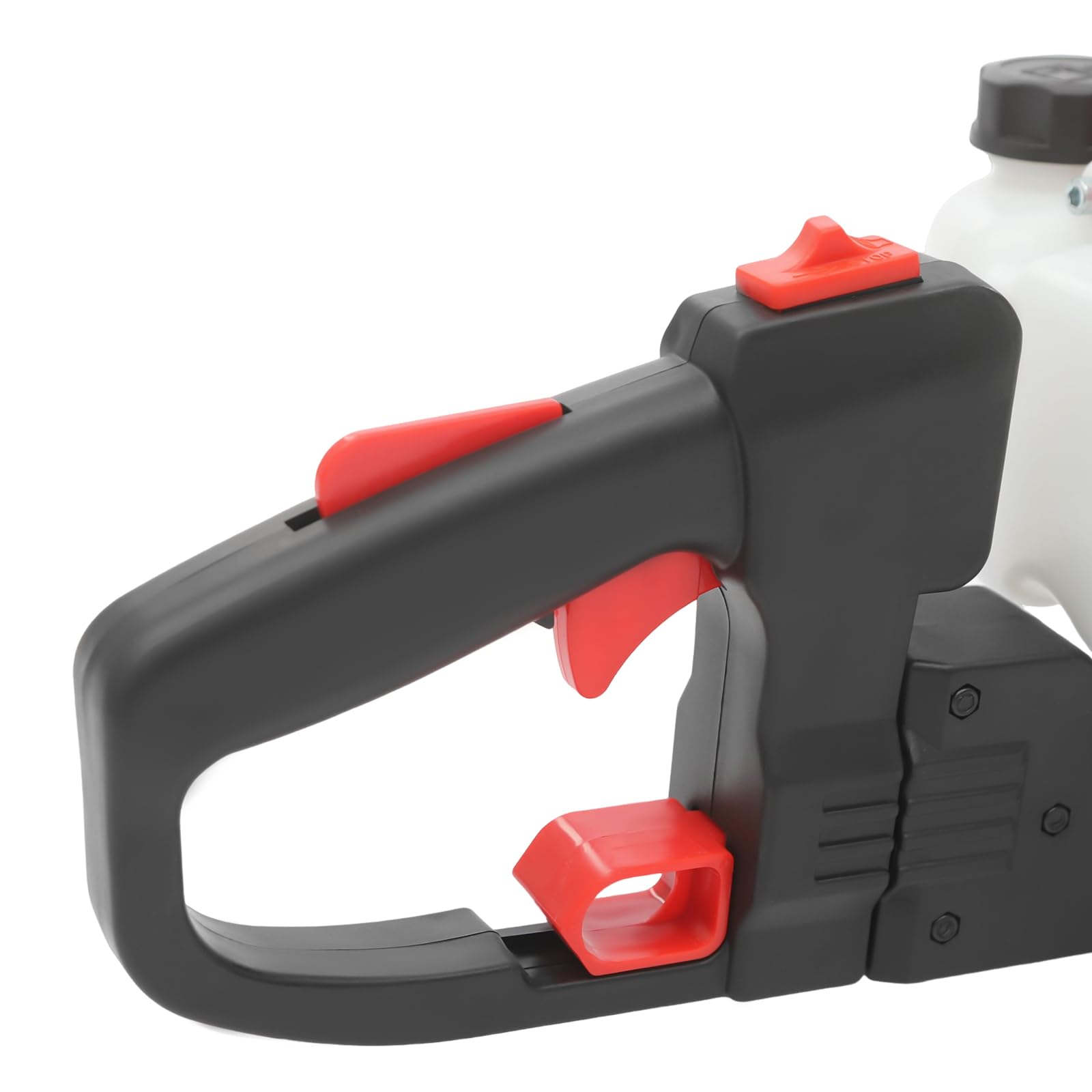 Cortasetos de gasolina de 22,5 cc, 0,65 kW, con espada de 56 cm, desbrozadora de doble filo de 2 tiempos, recortadora de setos, ángulo de rotación del mango: 180°, para patio, jardines, escuelas