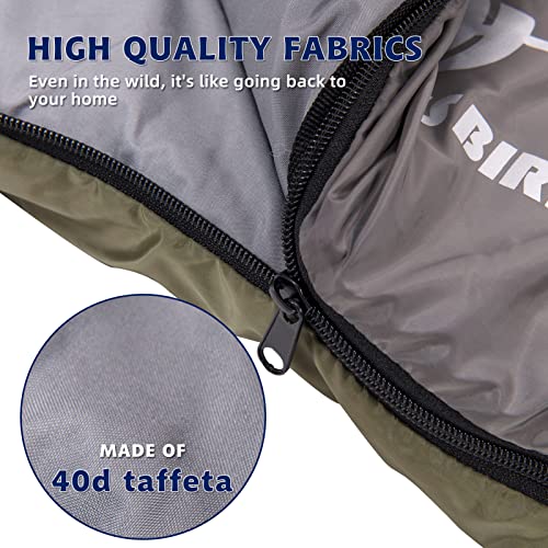 Sleeping Bag for Adults & Kids, Waterproof Lightweight Backpacking Sleeping Bags, Envelope Hooded 3 Season for Camping Hiking Outdoor Travel miniatura 5