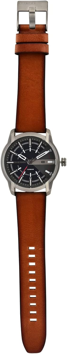 Diesel Armbar Men's Watch with Silicone or Leather Band - Image 4