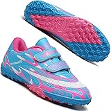 ⚽️Antideslizante: la suela de los zapatos de fútbol para niños está hecha de material de goma. El material de goma tiene las características de antideslizante, absorción de impactos y fuerte agarre. Deje que su hijo se ejercite de forma más fácil y segura.
