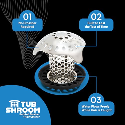 TubShroom Ultra Revolutionary Bath Tub Drain Protector Hair Catcher/Strainer/Snare Stainless Steel, Single Pack by TubShroom - Used condition - Image 8
