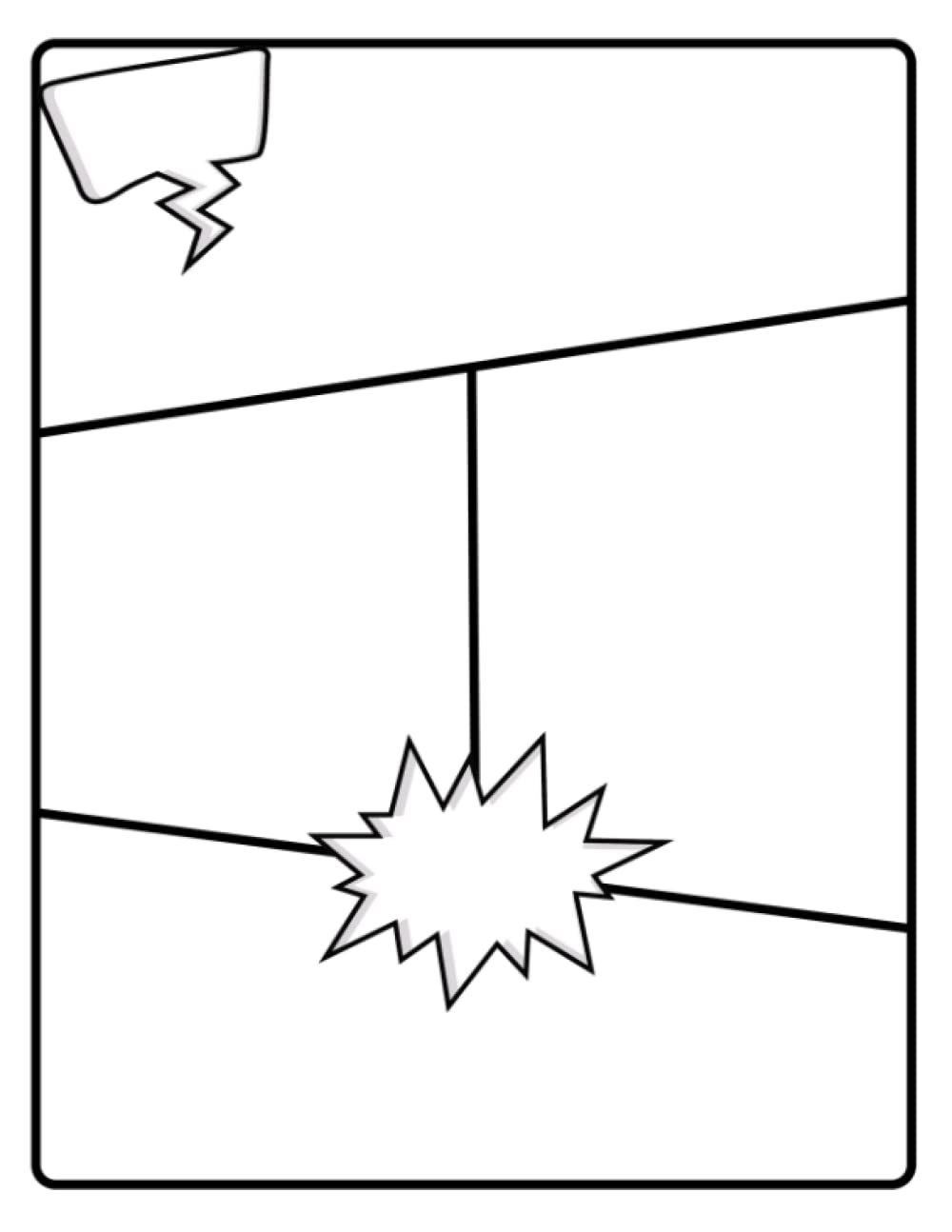 Independently published The Blank Comic Book Notebook For Kids: Create Your Own Comic Book Strip 12 Unique Templates For Comic Book Drawing: Blank Comic Book Templates For Kids to Create and Draw Comic Books