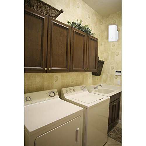 Image of 6640100 One-Light Interior Wall Fixture, White Finish Base with White Ceramic Glass