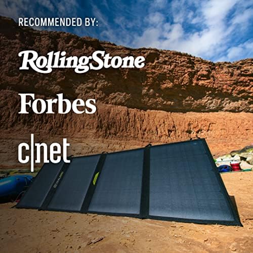 Goal Zero Nomad 50 Solar Panel versatile design maximizes solar collection while stationary packs away for travel pair with a Yeti 200X or 500X power laptops portable fridges and other essentials.