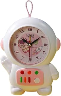 GKYQVE Reloj despertador electrónico de escritorio, astronauta, silencioso, relojes de mesa, luz nocturna, adornos para estudiantes, niños, dormitorio, decoración del hogar