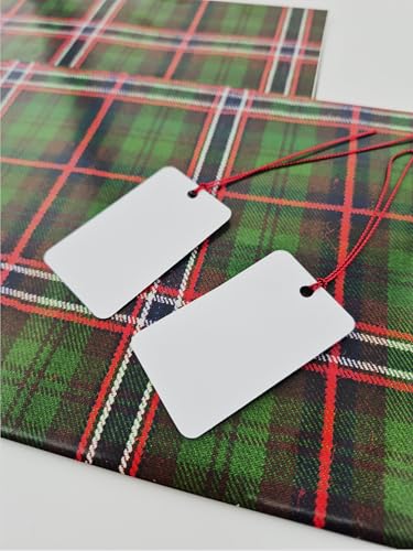 Scottish Highlands Tartan Wrapping Paper Plaid Any Clan Blue Green Giftwrap