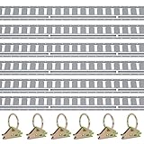 Trekassy E Track Tie-Down Rail Kits, 6 Pack 5ft Etrack Rails with Enclosed Trailer Accessories - 6 O-Ring Anchors for Trucks, Vans, Garages & Trailer Tie Down System