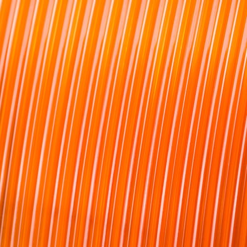 Image of Numakers PETG Translucent 3D Printer Filament Semi-Clear Glossy Finish 1.75mm 1 Kg Spool Strong Layer Adhesion Low Warp High Durability (Orange)