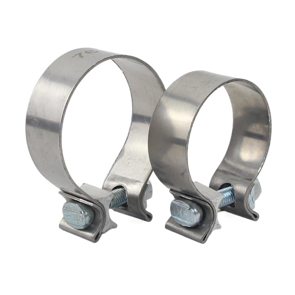 Abrazadera fija reforzada de acero inoxidable de 30 mm, 35 mm y 200 mm for accesorios de tubería de escape de acero inoxidable.(150mm)