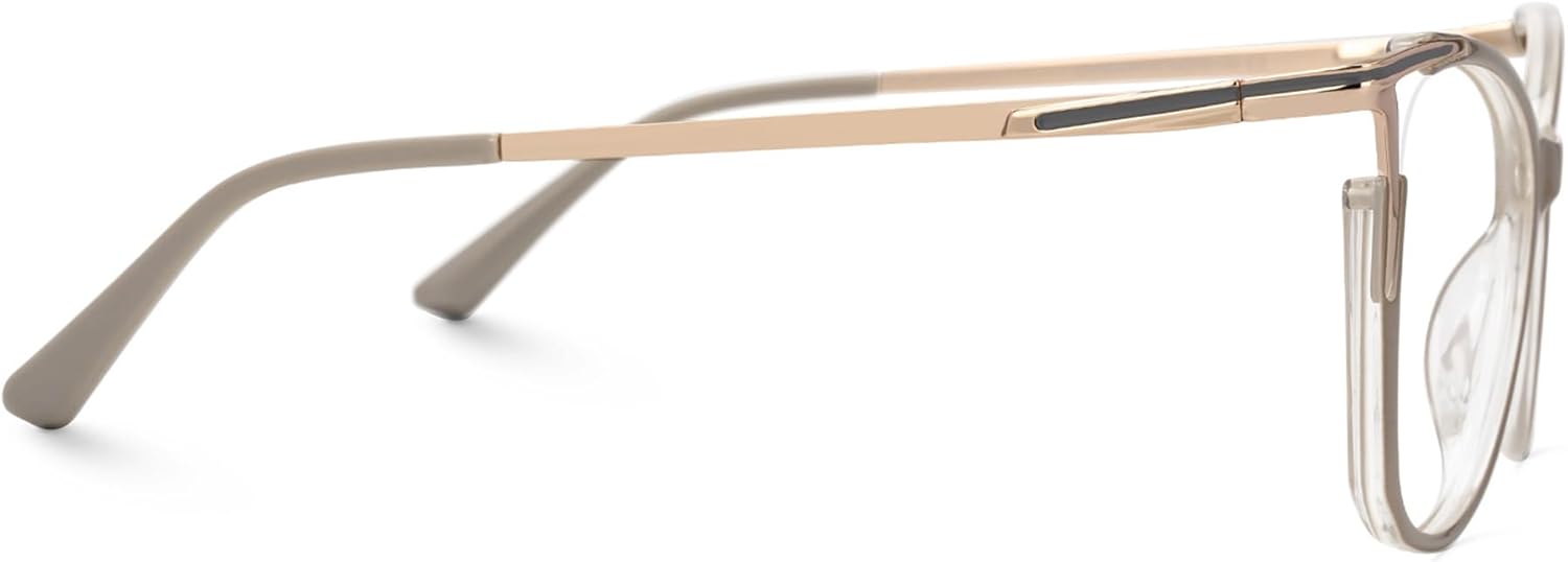 Zeelool Glasses Frame for Women, Cat Eye Eyeglasses Eyewear with Clear Lenses Brown CLear Lens image 6 of 6 B0D25ZPQ4B