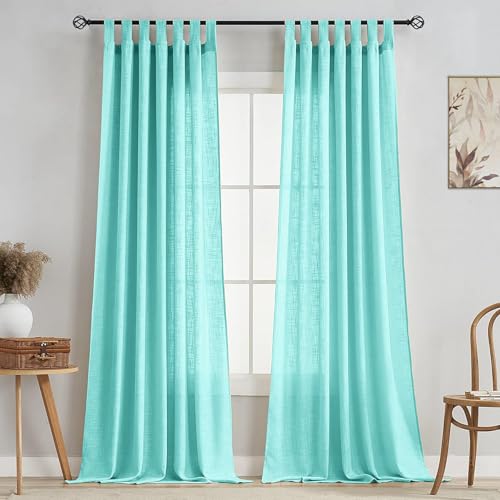 Image of HOMEMONDE Sheer Curtains for Living Room, Bed Room - Transparent Curtain Home Decor