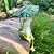 OwMell Frog Statue for Garden, Green Frog Figurine for Outdoor Decor Yard and Garden Decoration Resin Sculpture - Umbrella