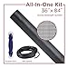 Saint-Gobain ADFORS Charcoal Extra Strength Screen Repair Kit for Window & Door, 36 inches x 84 inches - DIY Window & Door Repair, Durable, Screen Replacement, Comes with Spline Tool & Spline